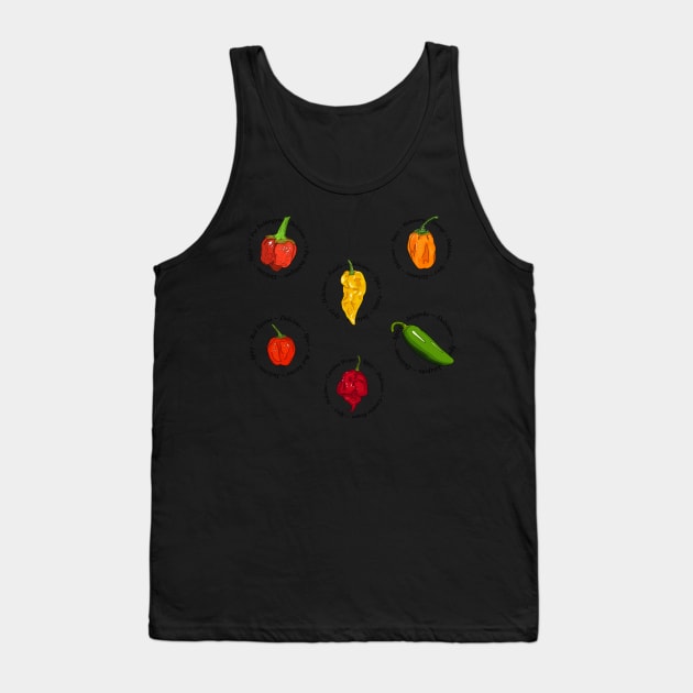 Chili Pepper Set 2 Tank Top by MojoCoffeeTime